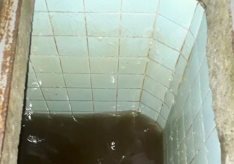 Tanque de almacenamiento de agua para lavado y desinfeccion